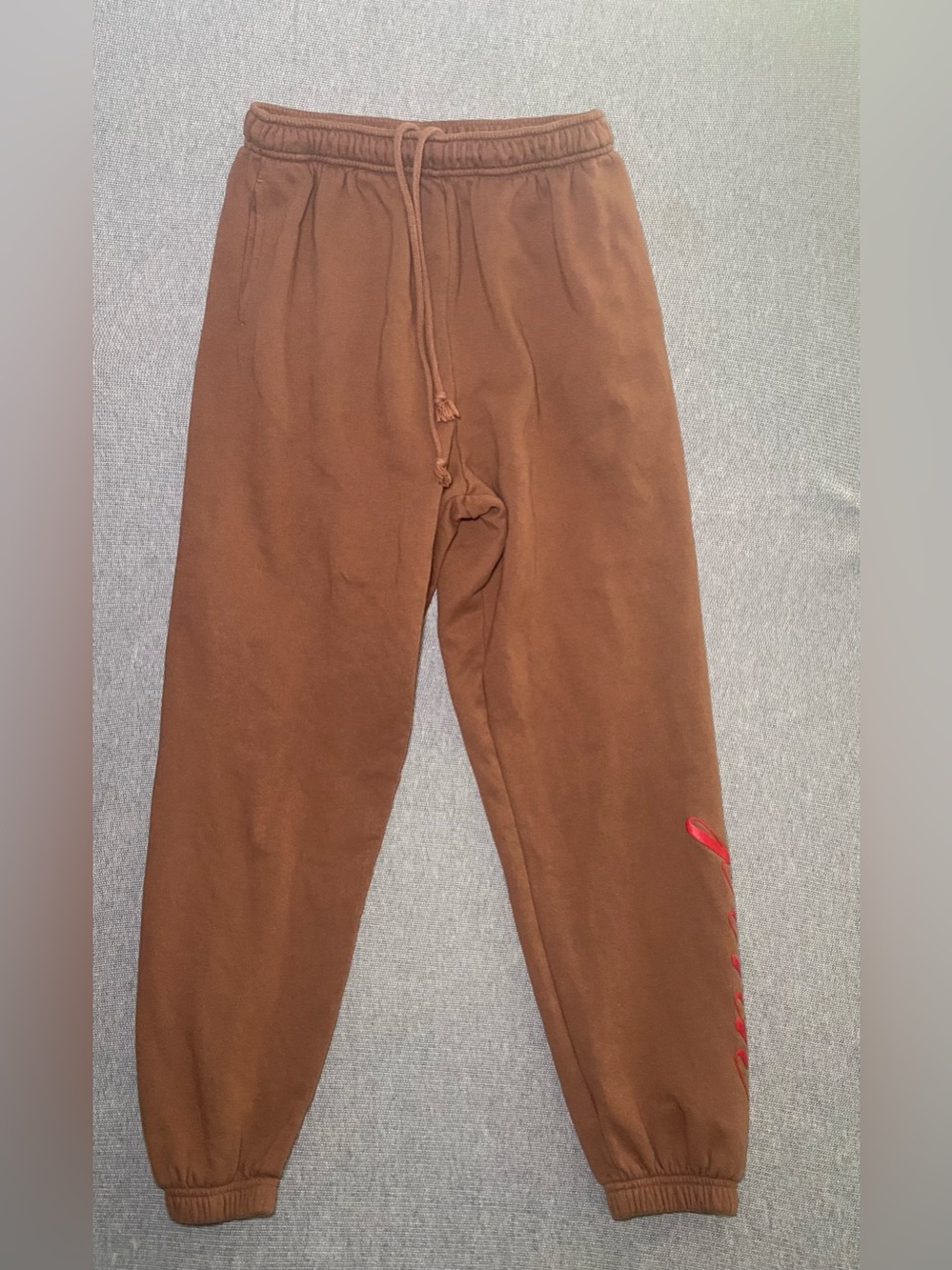 Victoria's Secret PINK Caramel Kiss Ivy Fleece High Waist Sweatpants ~ Small
